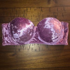 IJAK velvet strapless bra